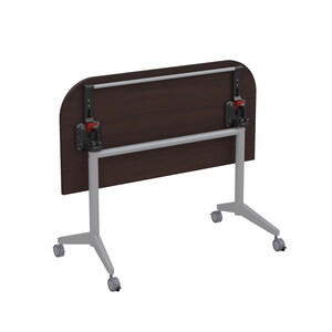 Складной радиусный стол-трансформер с фиксаторами