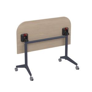 Складной радиусный стол-трансформер Simple с фиксаторами