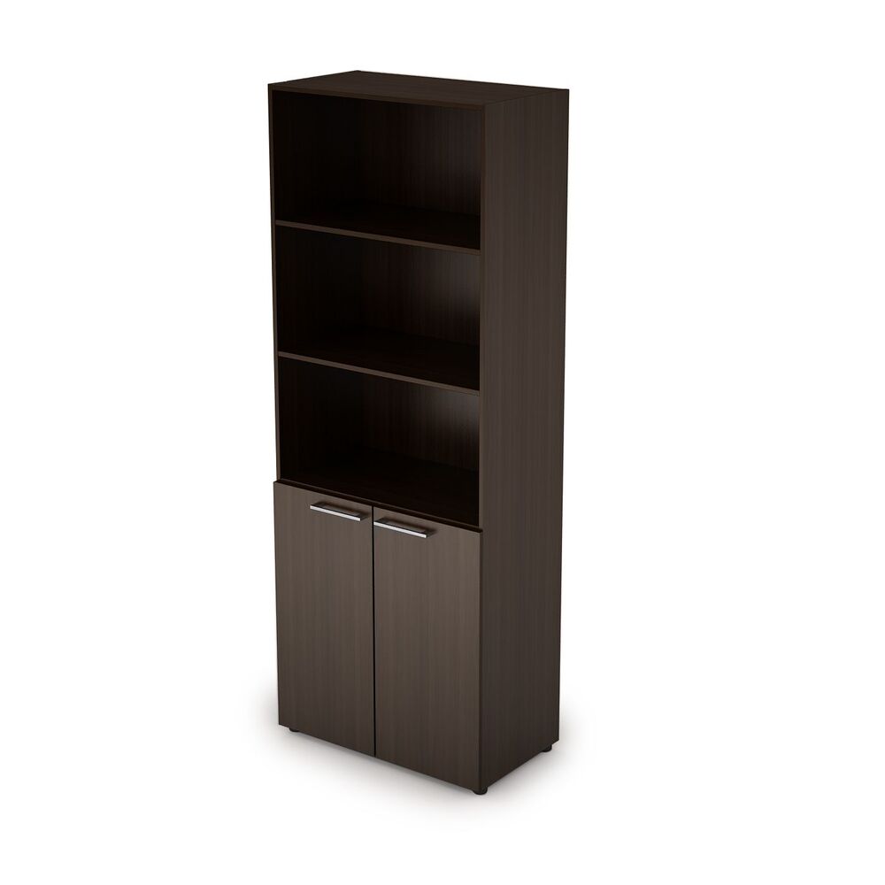 Шкаф стеллаж высокий полузакрытый