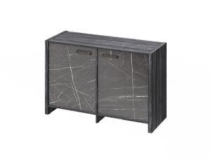 Тумба двухсекционная (Фурнитура черная)