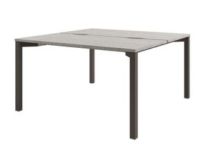 Стол-тандем на металлокаркасе на 2 рабочих места