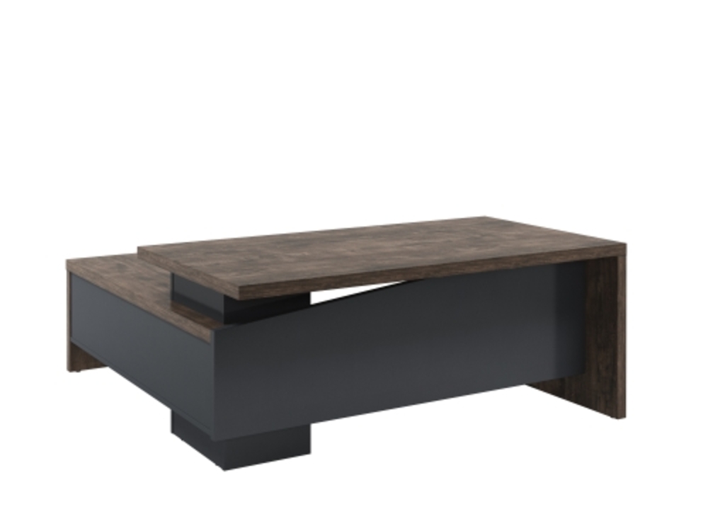 Стол руководителя с опорной тумбой (правый)