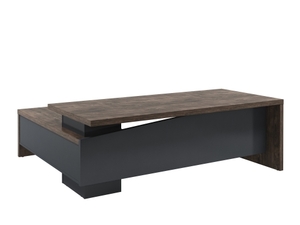 Стол руководителя с опорной тумбой (правый)