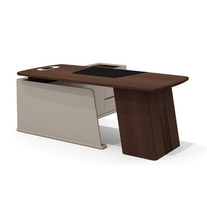 Стол руководителя с опорной тумбой (правый)