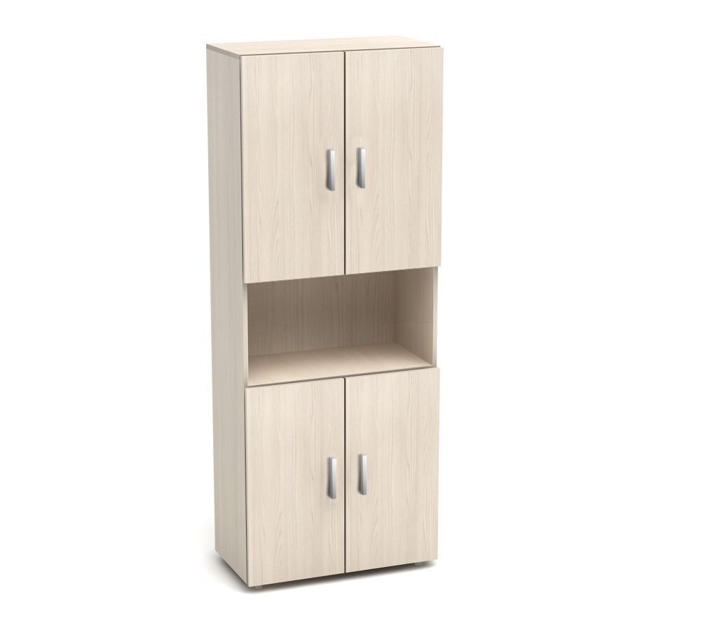 Шкаф высокий одна открытая полка