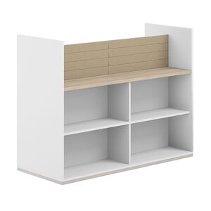 Стеллаж-комбо 2-стор. 1438, с экраном тканевым низким