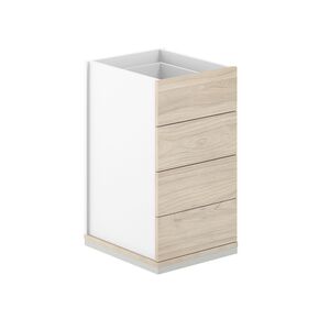 Тумба приставная 4 ящ. метаб. без топа