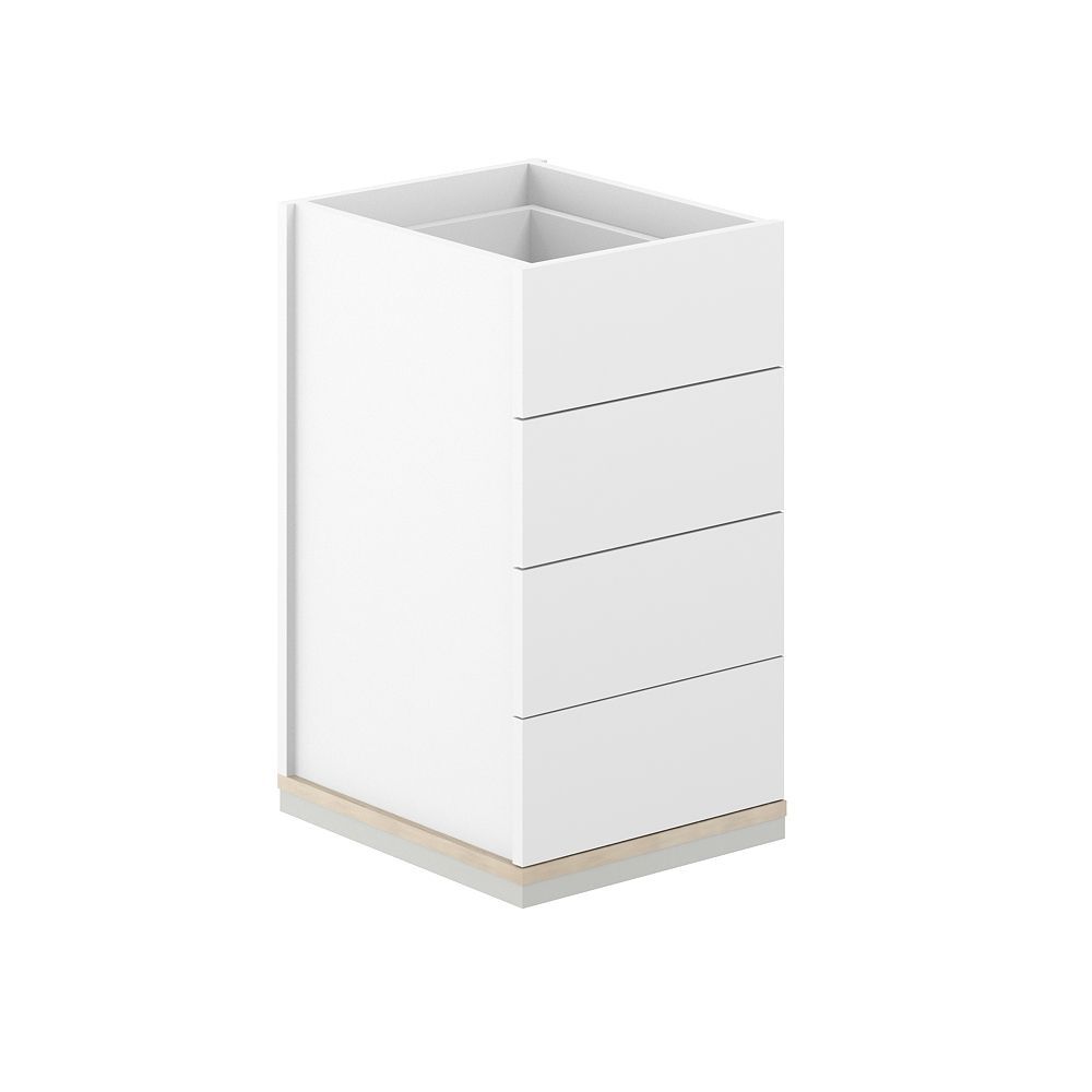 Тумба приставная 4 ящ. метаб. без топа