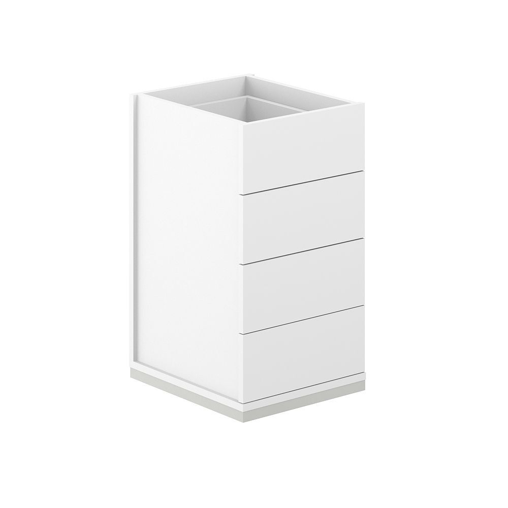 Тумба приставная 4 ящ. метаб. без топа