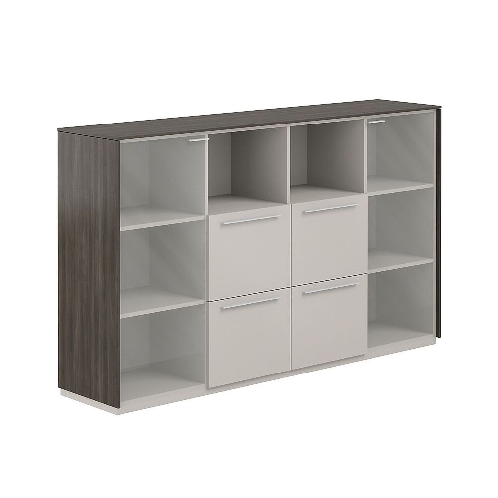 Шкаф средний со стеклом прозрачным, 4 ящ