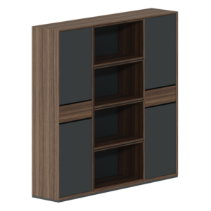 Шкаф 3-секционный с гл. дверями