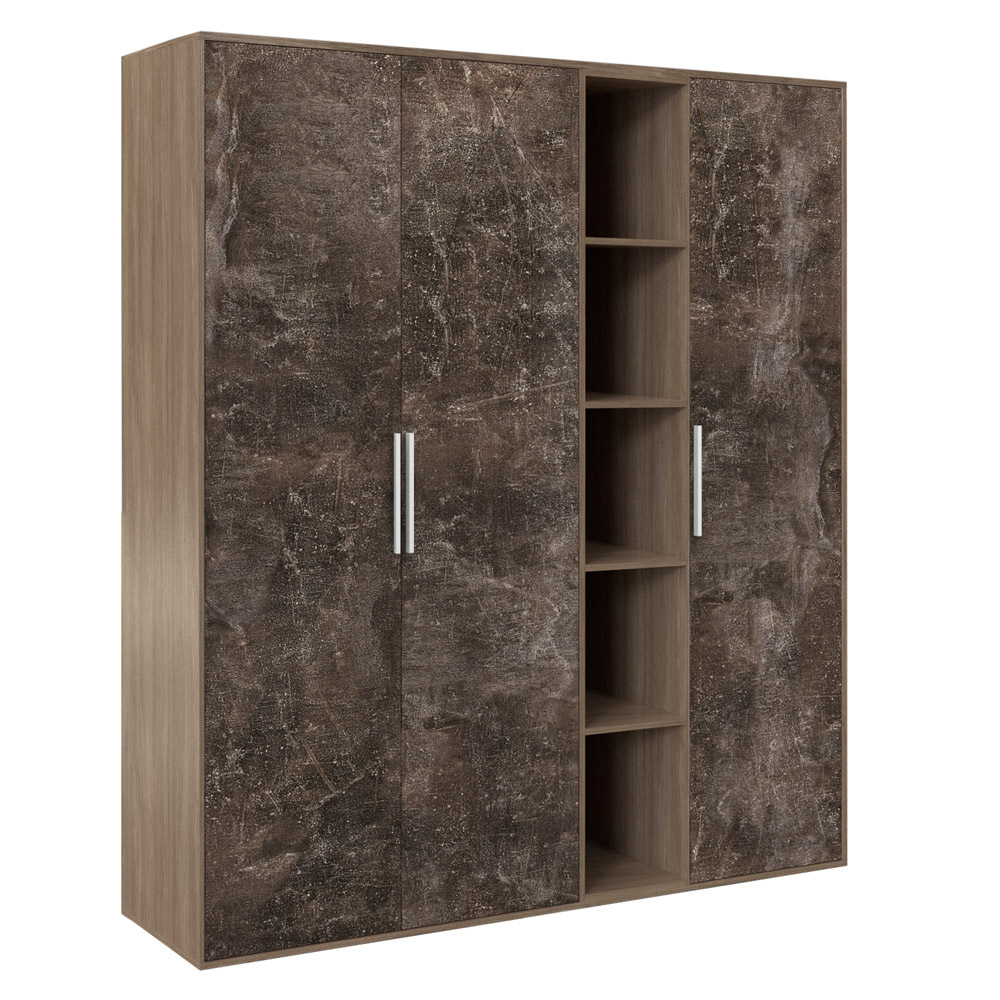 Шкаф высокий 3 створки, с нишей