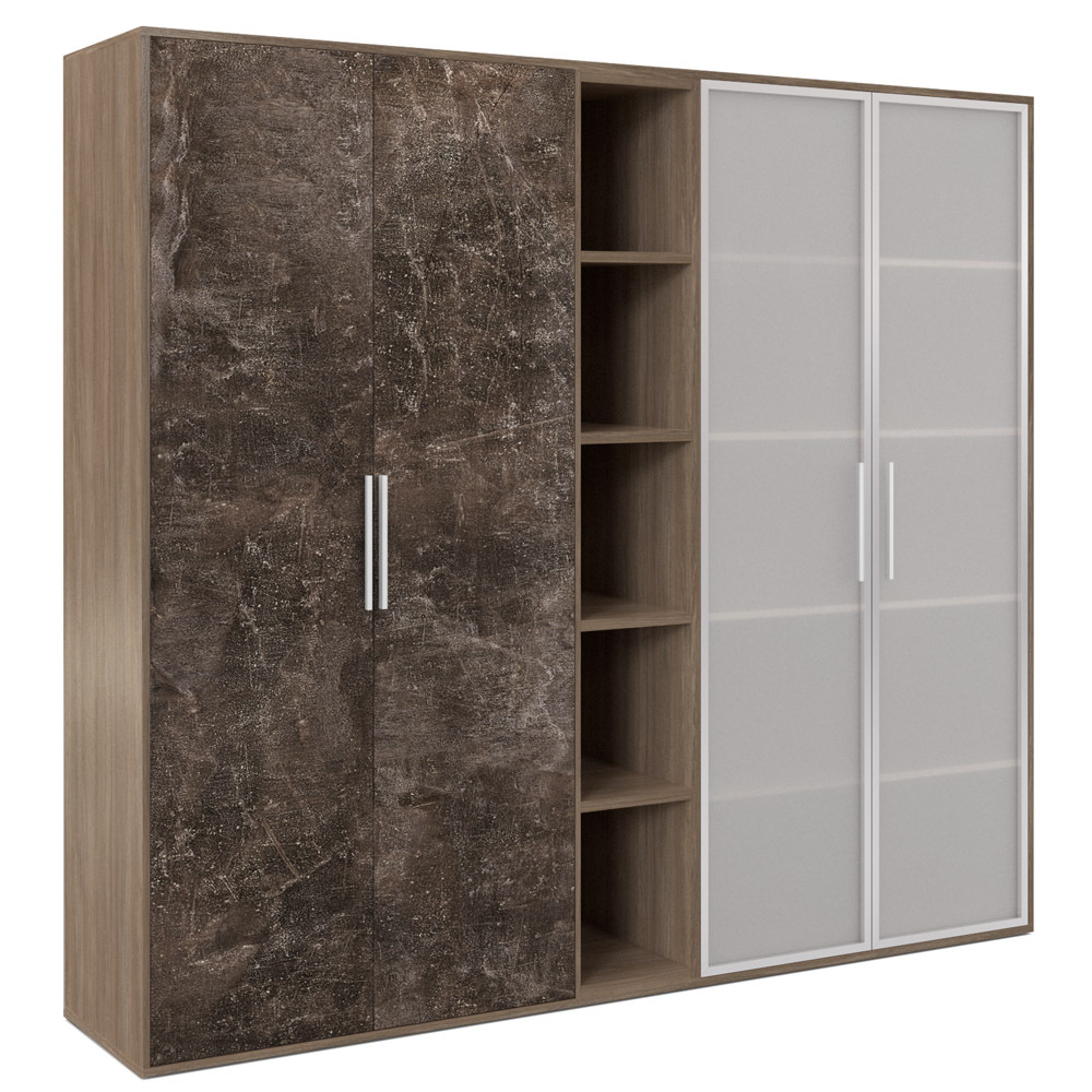 Шкаф высокий 4 створки, с нишей