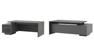 Стол письменный на опорной тумбе (левый)