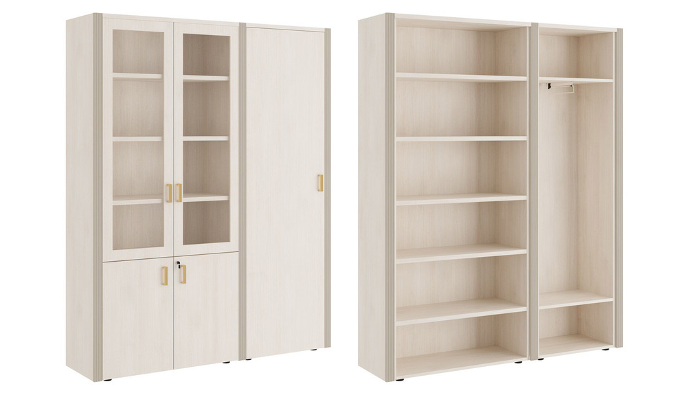 Шкаф для бумаг с одностворчатым гардеробом