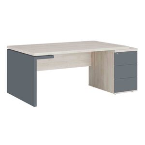 Стол рабочий на опорной тумбе (правый)