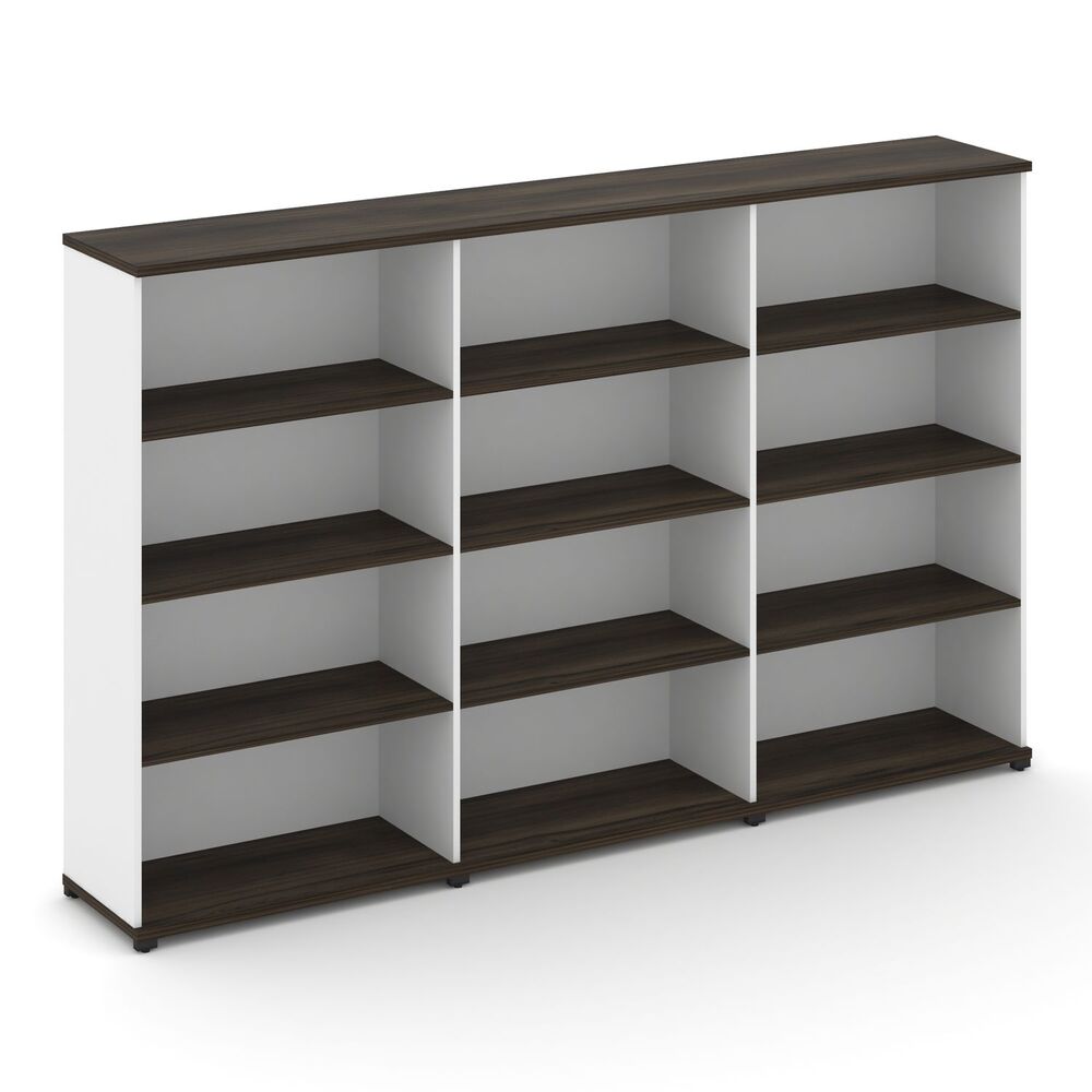 Стеллаж три широкие секции, 4 ниши