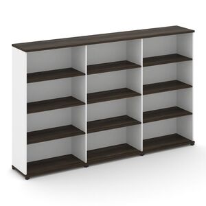 Стеллаж три широкие секции, 4 ниши