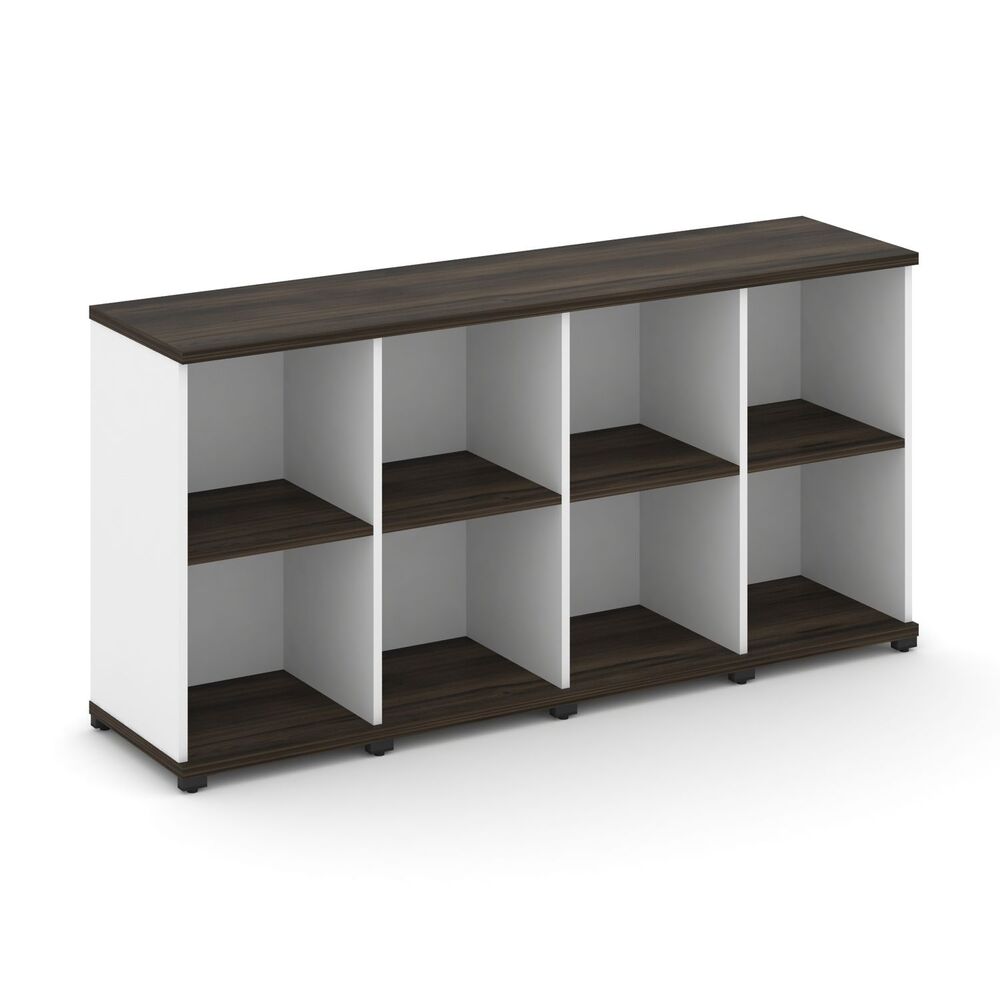 Стеллаж четыре узкие секции, 2 ниши