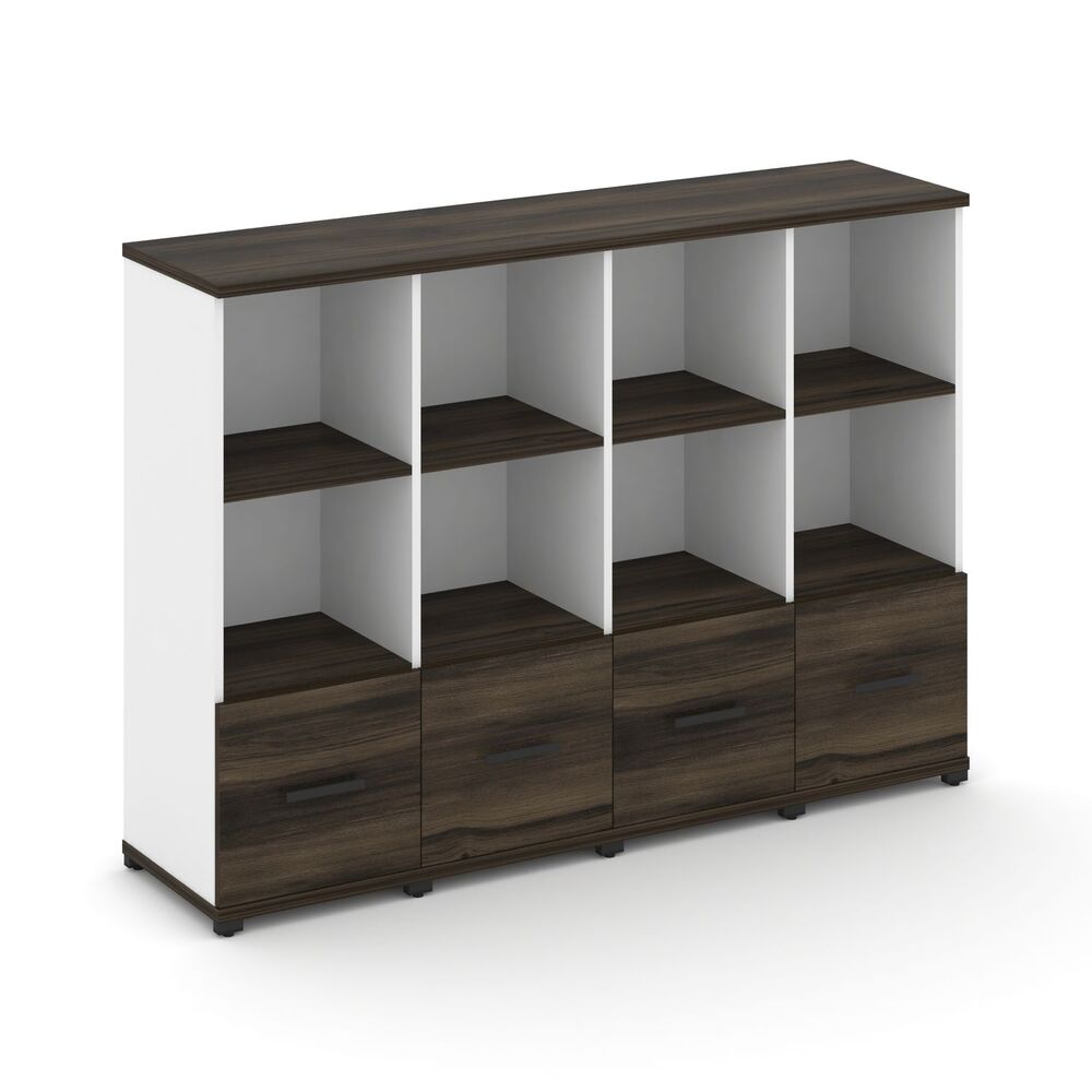 Шкаф четыре узкие секции, 3 ниши