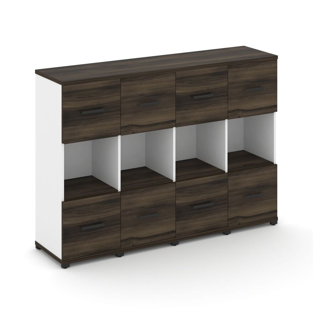 Шкаф четыре узкие секции, 3 ниши