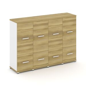 Шкаф четыре узкие секции, 3 ниши