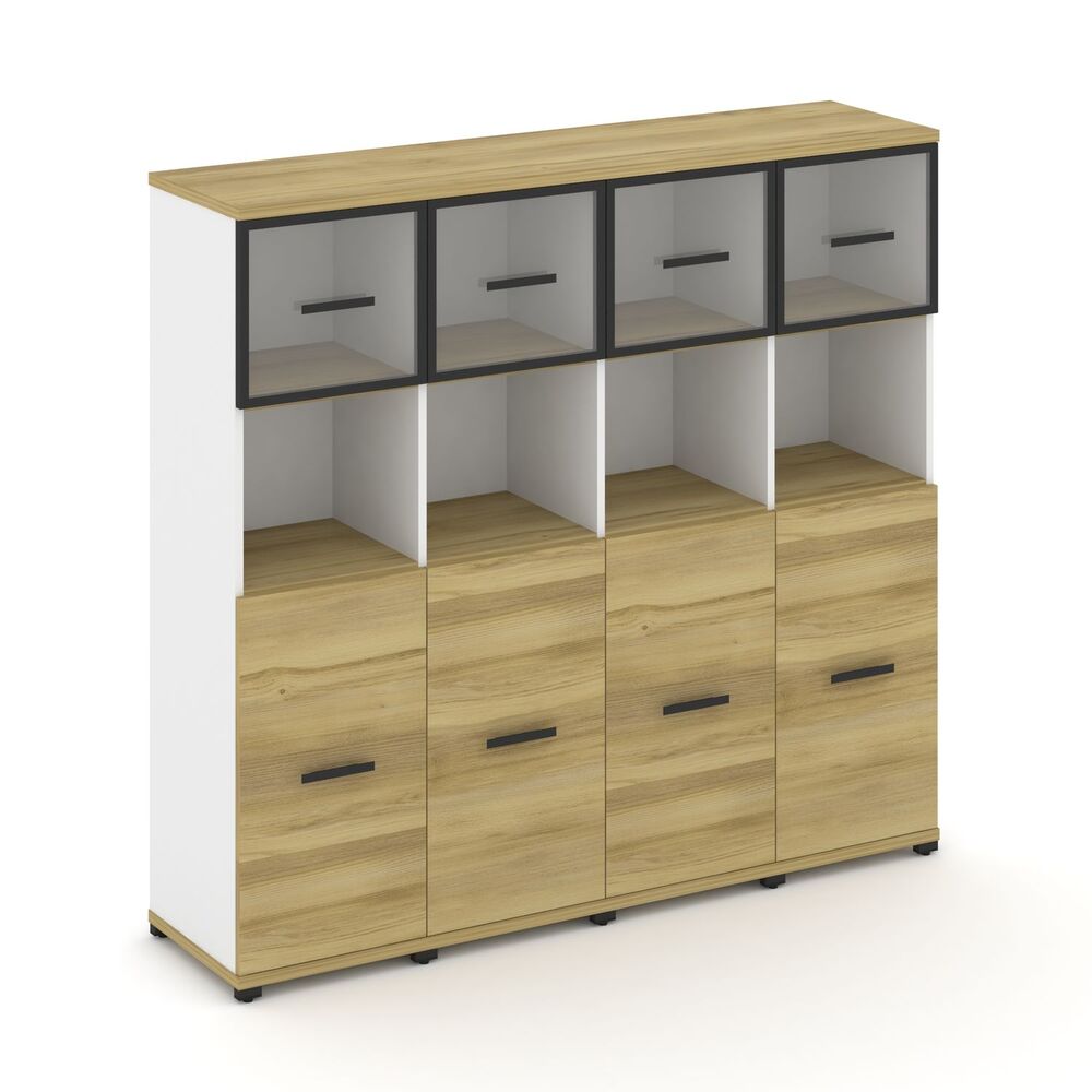 Шкаф четыре узкие секции, 4 ниши