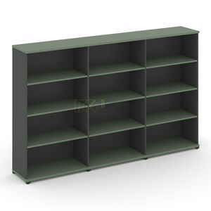 Стеллаж три широкие секции, 4 ниши