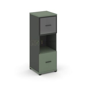 Шкаф одна узкая секция, 3 ниши