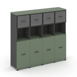 Шкаф четыре узкие секции, 4 ниши