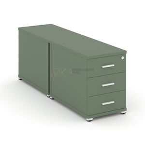 Тумба двухсторонняя опорная/приставная 3 ящика