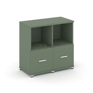 Шкаф две узкие секции, 2 ниши