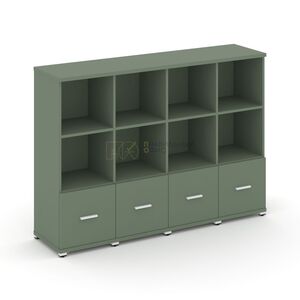 Шкаф четыре узкие секции, 3 ниши