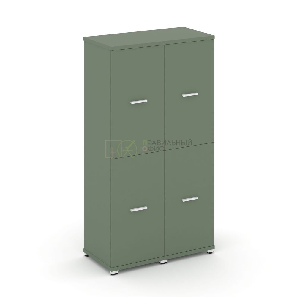 Шкаф две узкие секции, 4 ниши