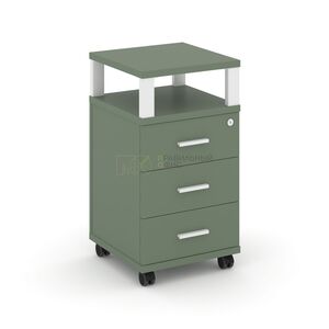 Тумба мобильная 3 ящика с надставкой