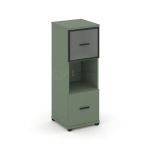 Шкаф одна узкая секция, 3 ниши