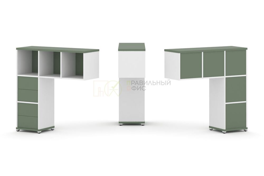 Надставка низкая + (Задняя стенка - 5 шт) + (Блок 2 ящика - 2 шт)