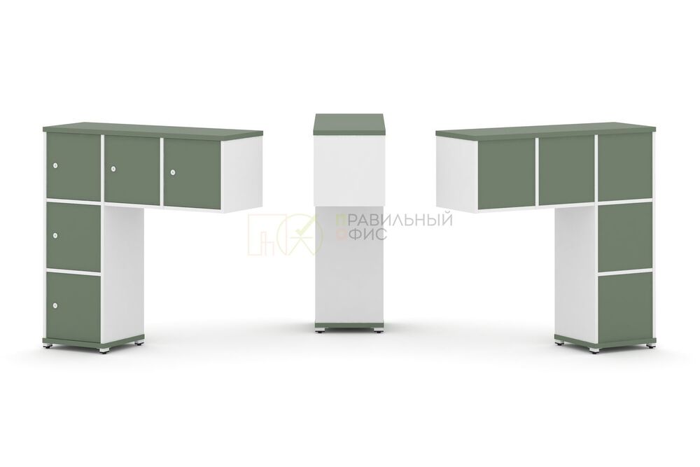 Надставка низкая + (Задняя стенка - 5 шт) + (Распашной фасад - 5 шт)