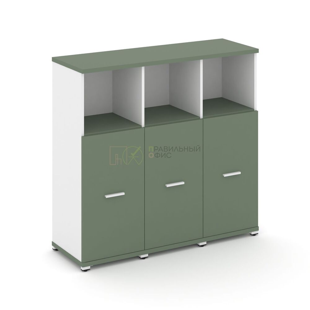 Шкаф три узкие секции, 3 ниши