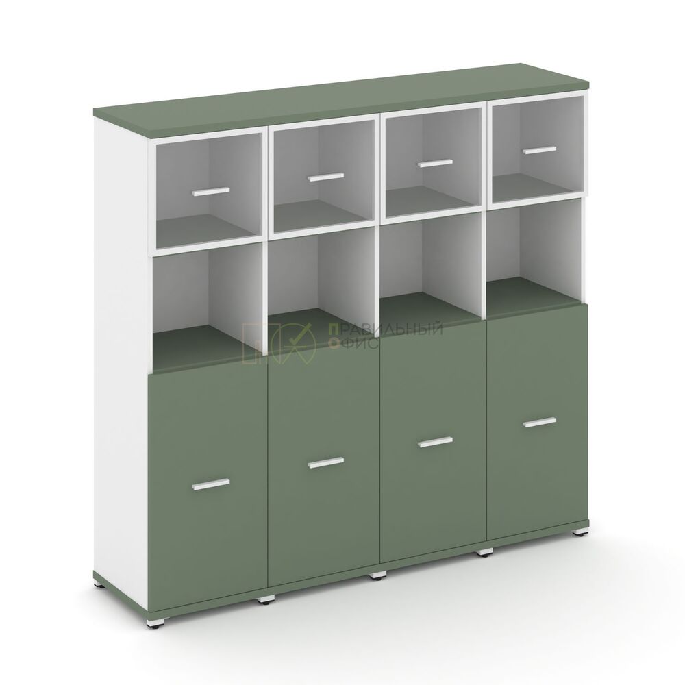 Шкаф четыре узкие секции, 4 ниши