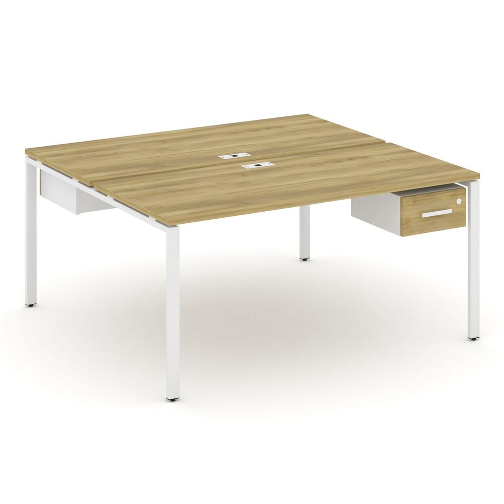 Рабочая станция двухсторонняя с подвесными тумбами на 2 места