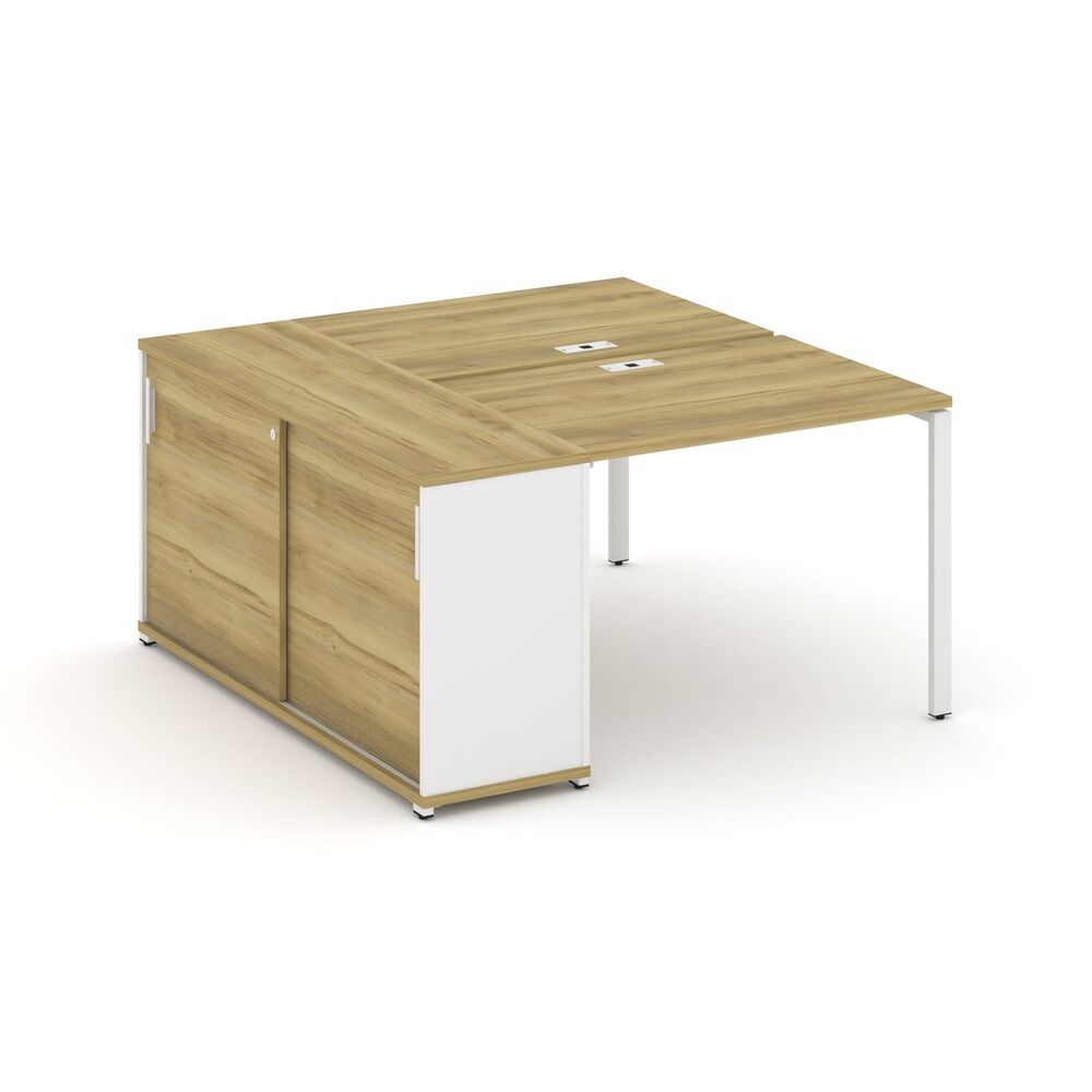 Рабочая станция с опорным шкафом купе