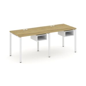 Рабочая станция односторонняя с подвесными тумбами на 2 места