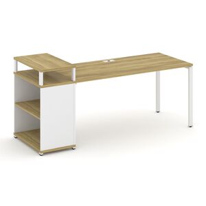 Стол рабочий с опорным стеллажом с верхним горизонтом