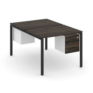 Рабочая станция двухсторонняя с подвесными тумбами на 2 места