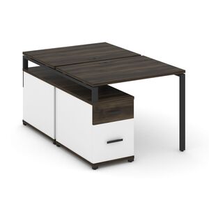 Рабочая станция на 2 места с двухсторонней опорной тумбой