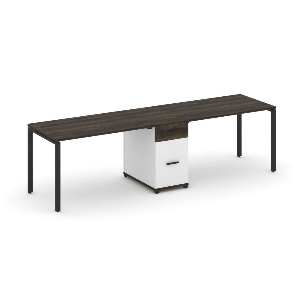 Рабочая станция на 2 места с одной опорной тумбой