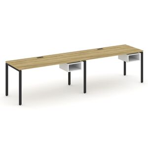 Рабочая станция односторонняя с подвесными тумбами на 2 места