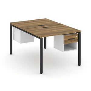 Рабочая станция двухсторонняя с подвесными тумбами на 2 места