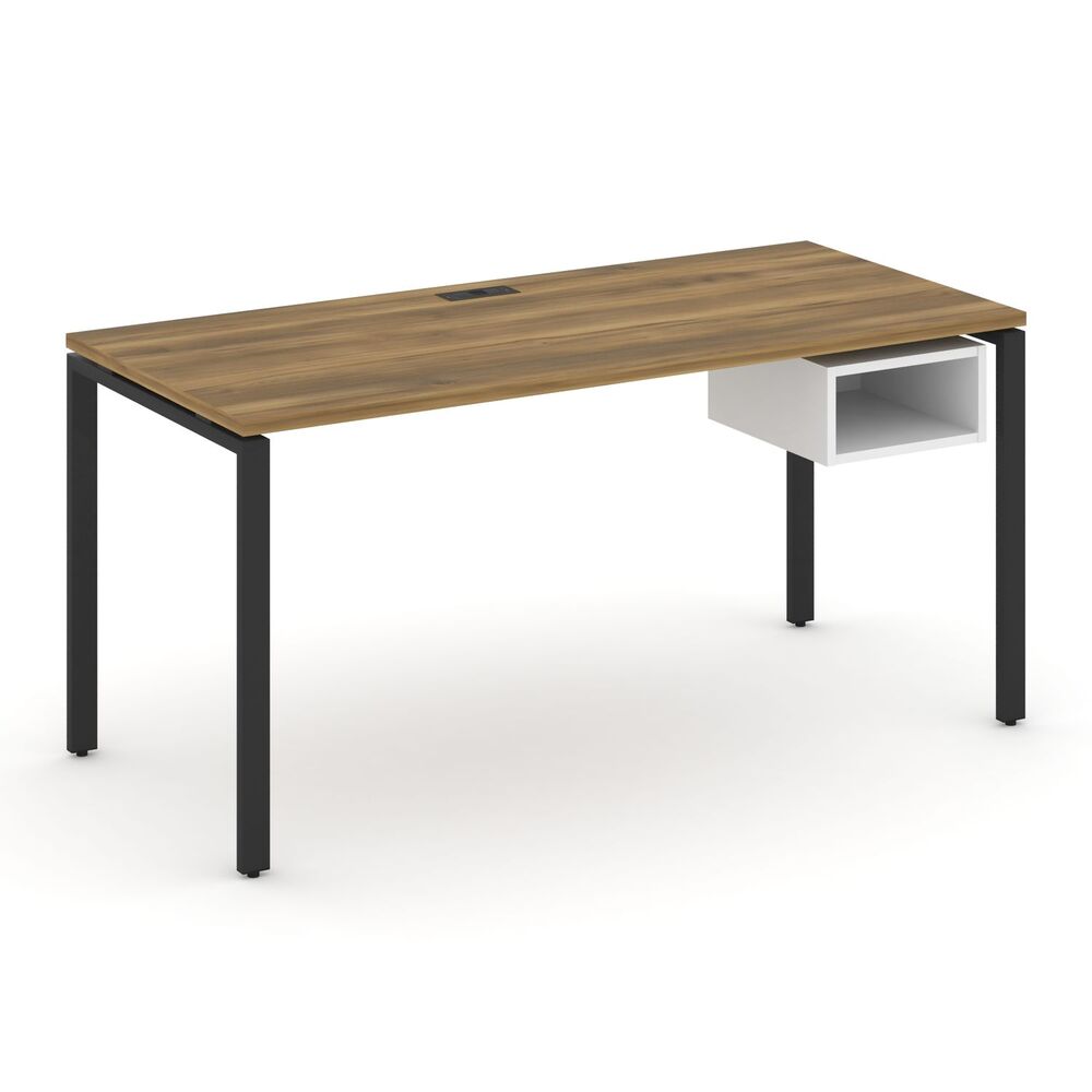 Стол рабочий с подвесной тумбой c одной открытой нишей